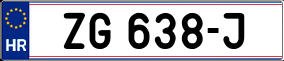 Trailer License Plate